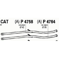 P4764 FENNO Труба выхлопного газа