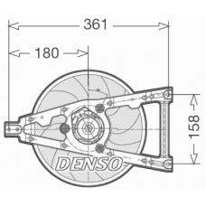 DER09011 DENSO Вентилятор, охлаждение двигателя