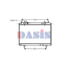 080970N AKS DASIS Радиатор, охлаждение двигателя