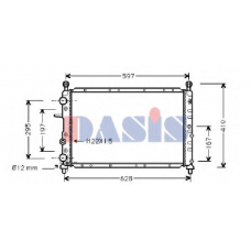 080950N AKS DASIS Радиатор, охлаждение двигателя
