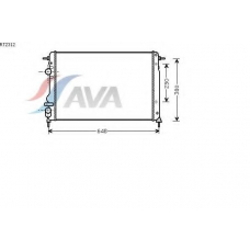 RT2312 AVA Радиатор, охлаждение двигателя