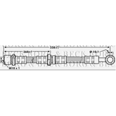 BBH7190 BORG & BECK Тормозной шланг