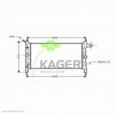 31-0740 KAGER Радиатор, охлаждение двигателя