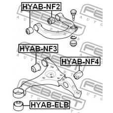 HYAB-NF2 FEBEST Подвеска, рычаг независимой подвески колеса