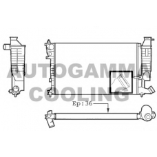 101328 AUTOGAMMA Радиатор, охлаждение двигателя