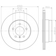 MDC2186 MINTEX Тормозной диск