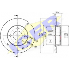 78BD1017-2 ICER Тормозной диск