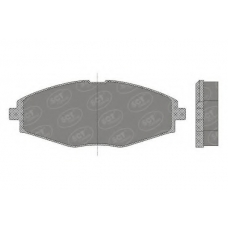 SP 666 SCT Комплект тормозных колодок, дисковый тормоз