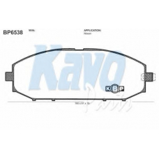 BP-6538 KAVO PARTS Комплект тормозных колодок, дисковый тормоз