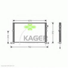 94-5118 KAGER Конденсатор, кондиционер