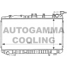 100633 AUTOGAMMA Радиатор, охлаждение двигателя