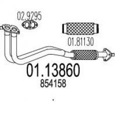 01.13860 MTS Труба выхлопного газа