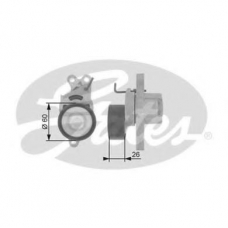 T38446 GATES Натяжной ролик, поликлиновой  ремень