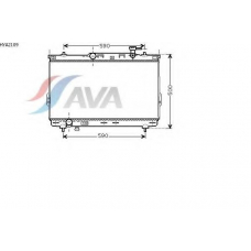 HYA2109 AVA Радиатор, охлаждение двигателя