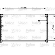 814251 VALEO Конденсатор, кондиционер