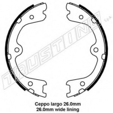 067.201 TRUSTING Комплект тормозных колодок, стояночная тормозная с