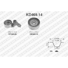 KD469.14 SNR Комплект ремня грм