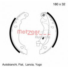 MG 457 METZGER Комплект тормозных колодок