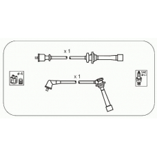 JP137 JANMOR Комплект проводов зажигания