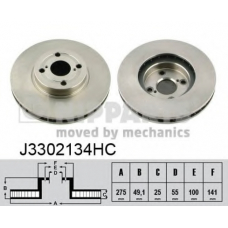 J3302134HC NIPPARTS Тормозной диск