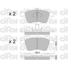 822-263-0 CIFAM Комплект тормозных колодок, дисковый тормоз