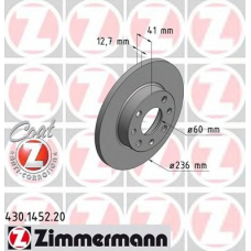 430.1452.20 ZIMMERMANN Тормозной диск