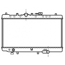 M556-07 ASHUKI Радиатор, охлаждение двигателя