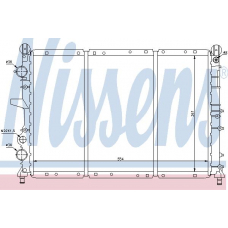 61869 NISSENS Радиатор, охлаждение двигателя
