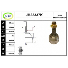 JH22337K SERA Шарнирный комплект, приводной вал