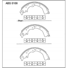 ABS0108 Allied Nippon Колодки барабанные