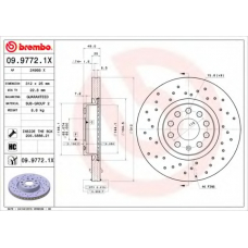 09.9772.1X BREMBO Тормозной диск