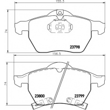 8DB 355 009-011 HELLA PAGID Комплект тормозных колодок, дисковый тормоз