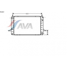 FD2067 AVA Радиатор, охлаждение двигателя