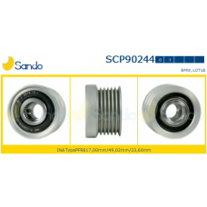 SCP90244.1 SANDO Ременный шкив, генератор