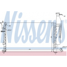 63716 NISSENS Радиатор, охлаждение двигателя