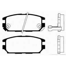 J PP-599AF JAPANPARTS Комплект тормозных колодок, дисковый тормоз