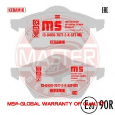13046070772K-SET-MS MASTER-SPORT Комплект тормозных колодок, дисковый тормоз