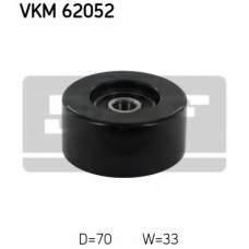 VKM 62052 SKF Паразитный / ведущий ролик, поликлиновой ремень