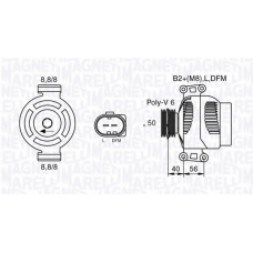 063536250020 MAGNETI MARELLI Генератор