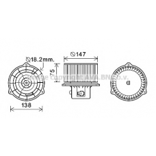 HY8413 AVA Электродвигатель, вентиляция салона