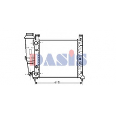 080110N AKS DASIS Радиатор, охлаждение двигателя