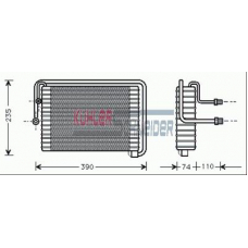 8700161 KUHLER SCHNEIDER Испаритель, кондиционер