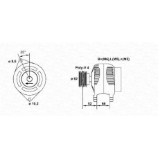 943355022010 MAGNETI MARELLI Генератор