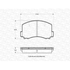 363702160769 MAGNETI MARELLI Комплект тормозных колодок, дисковый тормоз