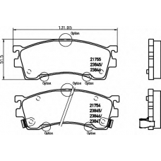 8DB 355 006-621 HELLA Комплект тормозных колодок, дисковый тормоз