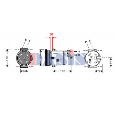 851730N AKS DASIS Компрессор, кондиционер