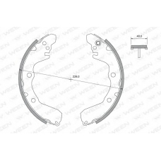152-2392 WEEN Комплект тормозных колодок