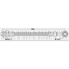 BBH6494 BORG & BECK Тормозной шланг