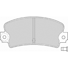 FD614A NECTO Комплект тормозных колодок, дисковый тормоз