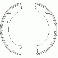 Z4741.00 WOKING Комплект тормозных колодок, стояночная тормозная с